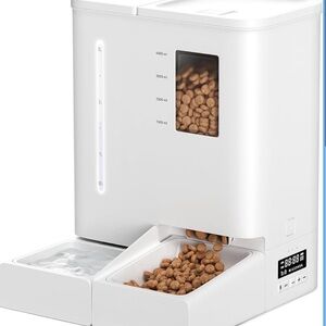 Automatic Cat Feeder and Water Dispenser, 4L Cat Waterer & 5L Cat Food